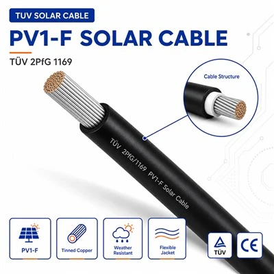 TÜV 2PfG 1169 PV1-F napelemes kábel